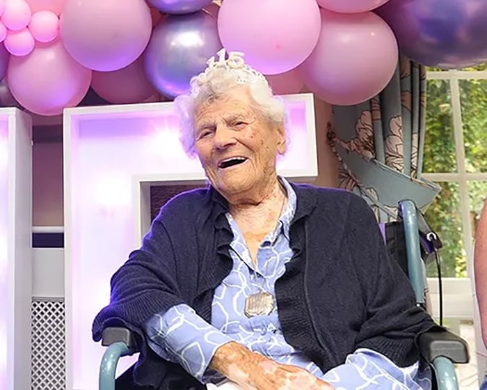 Ethel Caterham, the world's oldest person, celebrates her 116th birthday.