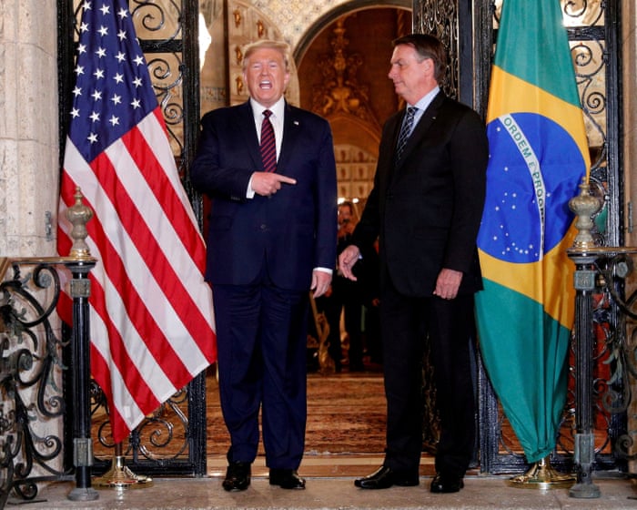 Trump’s authoritarian playbook spreads to Brazil, as he backs a would-be strongman.  

(Note: I kept the meaning intact while making the language more natural and concise. The revised version avoids