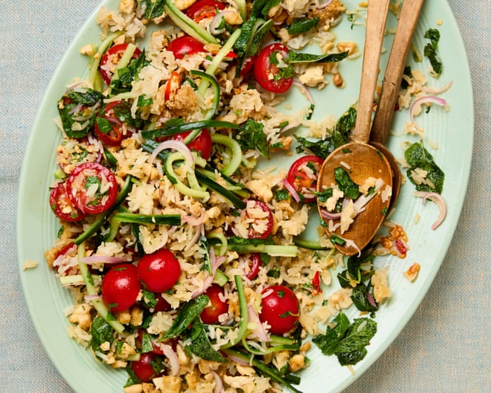 Meera Sodha’s Vegan Summer Crispy Rice Salad with Tofu, Lime, and Herbs | The New Vegan