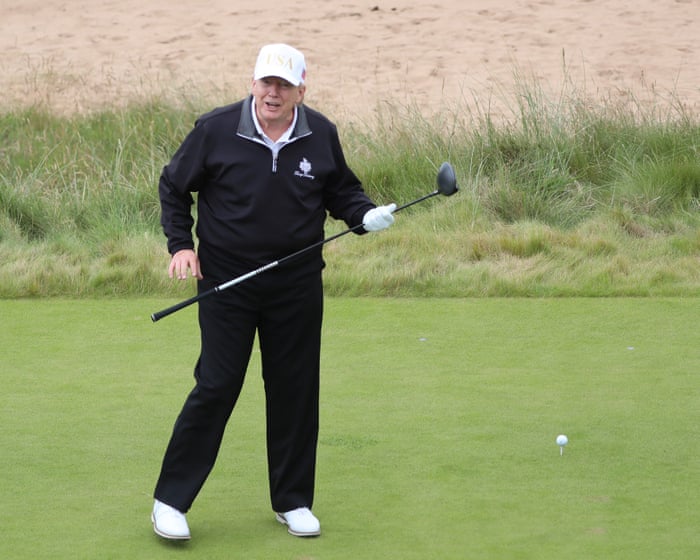 A suspicious video of Trump golfing in Scotland reignites cheating allegations.