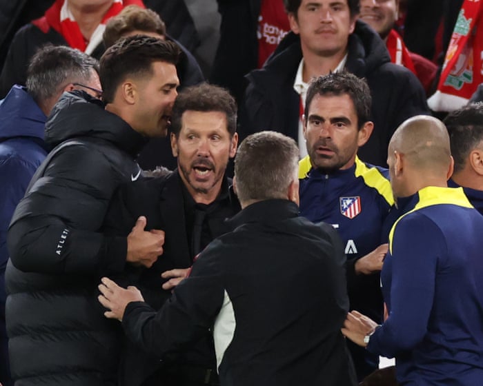 Simeone claims the fan altercation following Liverpool's winning goal was due to being insulted throughout the match.
