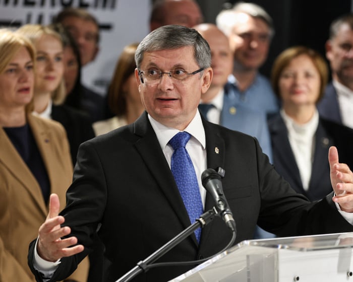 Moldova's president praises voters for resisting Moscow's attempts to influence them.