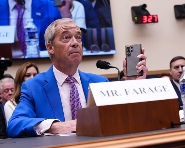 La règle d'or dans la croisade pour la liberté d'expression de Trump et Farage : eux peuvent dire n'importe quoi, mais pas vous.