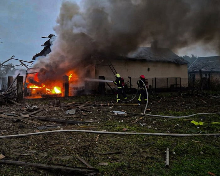 Four people have died in a Russian drone and missile attack on the Ukrainian city of Lviv.