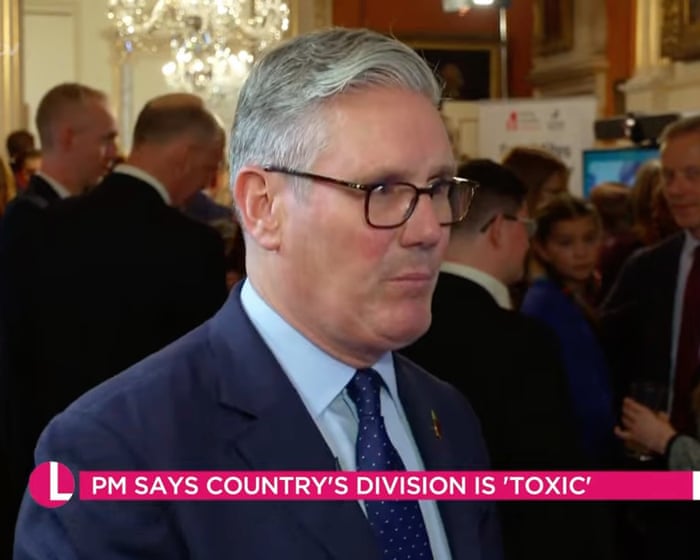 Starmer warns that racism is resurging in UK politics, causing widespread fear among the public.