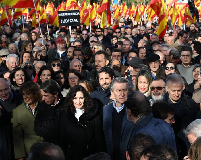 Thousands gather in Madrid calling for an immediate election due to corruption claims.