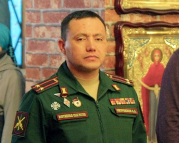A bomb that was meant for the 'Butcher of Bucha' killed one of his subordinates instead in a remote Russian town, sources say.
