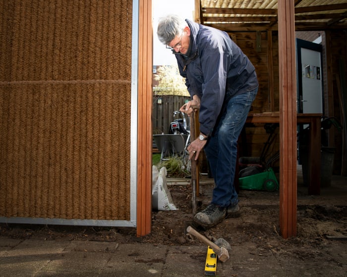 'The power and importance of water are in my blood': how rain gardens are making Dutch homes more climate resilient