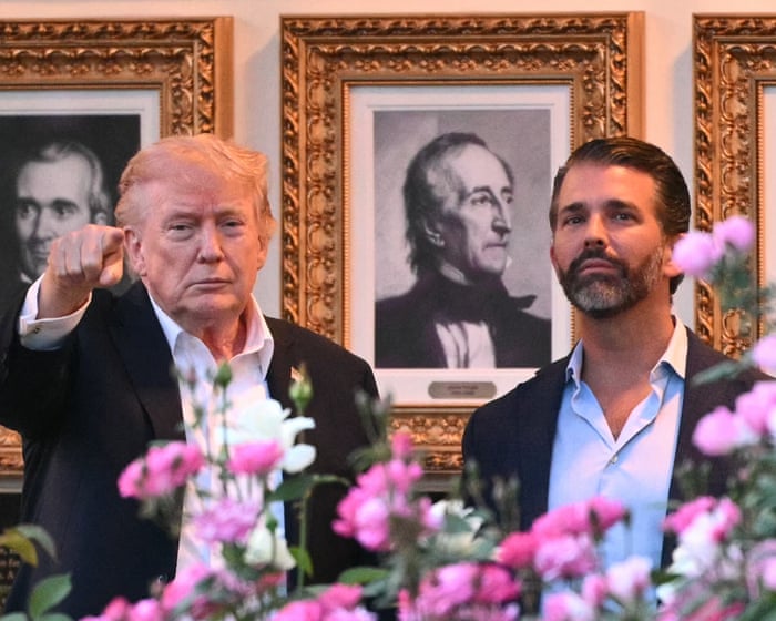 War, what is it good for? Well, it's a perfect excuse for Donald Trump to skip his son's wedding.