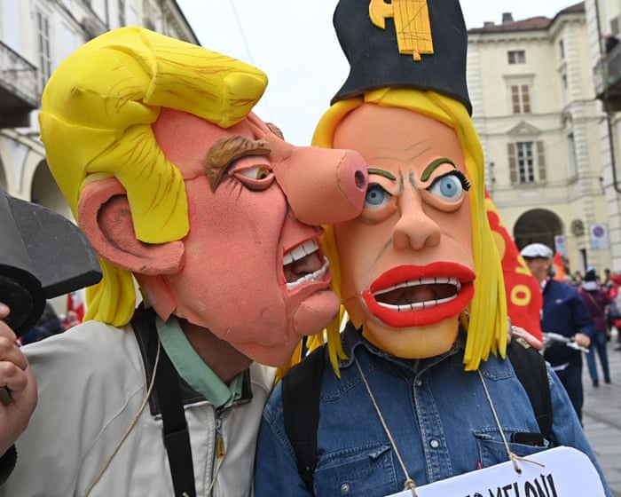Trump is threatening to pull troops out of Italy and Spain.