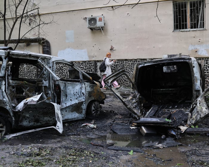 Russia launched a daytime attack on Ukraine using more than 200 drones.