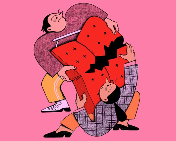 Who gets the sofa? The furniture fights at the center of modern breakups.