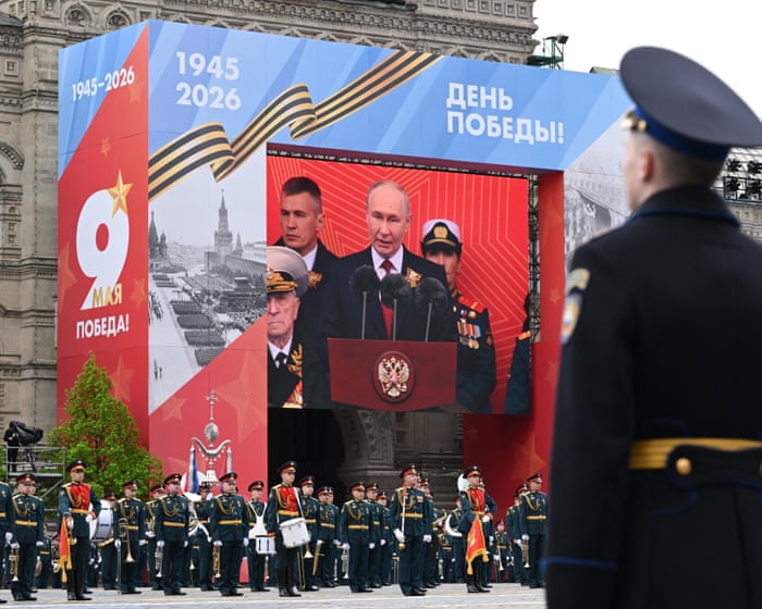 Russia will always be victorious, Putin said at a scaled-down Victory Day parade.