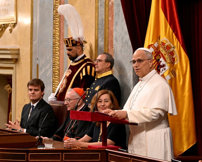 The Pope used a speech in Spain to warn about a global "spiritual and cultural crisis."