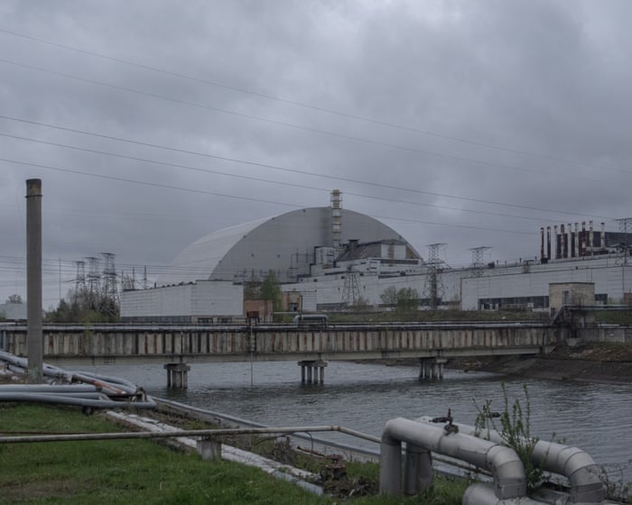 A Russian drone struck a building near Chornobyl that stores spent nuclear fuel.