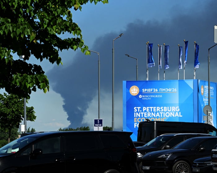 Ukrainian drones struck St. Petersburg as the city hosted an event often called the "Russian Davos."