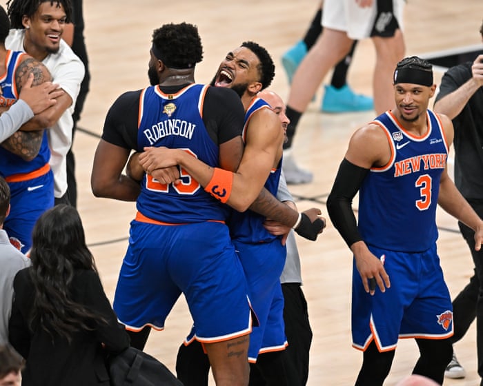 The Knicks defeated the Spurs to win their first NBA championship since 1973, with the brilliant Brunson shining once again.