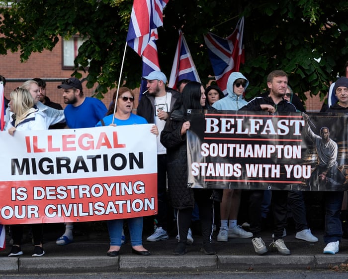 A knife attack in Belfast has become the latest incident that far-right groups are using to stir up anger and division.