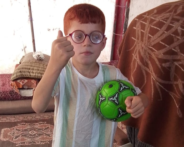 A video showing a blind Palestinian boy crying over his broken glasses has caught the world's attention.