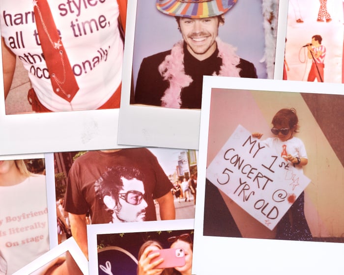 Alongside Harry: the wit, style, and fun of his fans, captured in Polaroids.
