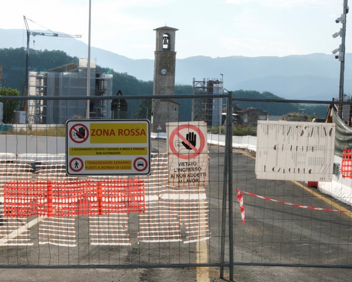 Residents of an Italian town hit by a devastating earthquake in 2016 are growing increasingly frustrated with the slow pace of reconstruction.