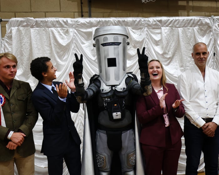 Nigel Farage has defeated a man dressed as a bin. But he's in serious trouble, and he knows it.