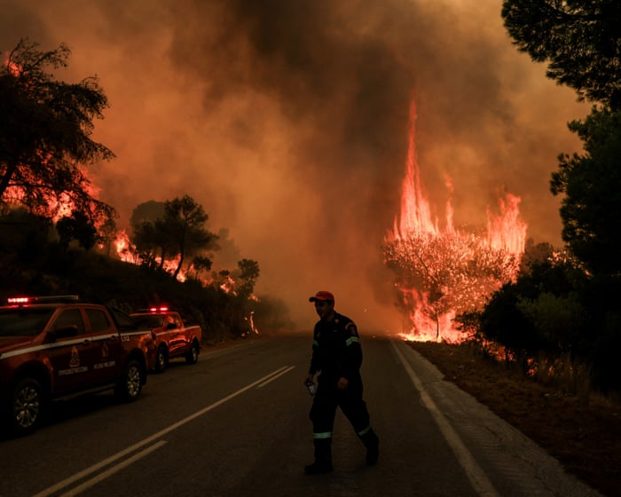 Greece has become the center of Europe's wildfire crisis, with evacuations taking place near Athens.